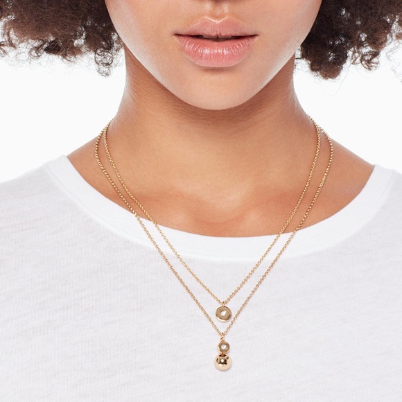 NWT Kate Spade rosegold tone double strand pendant - Picture 3 of 6